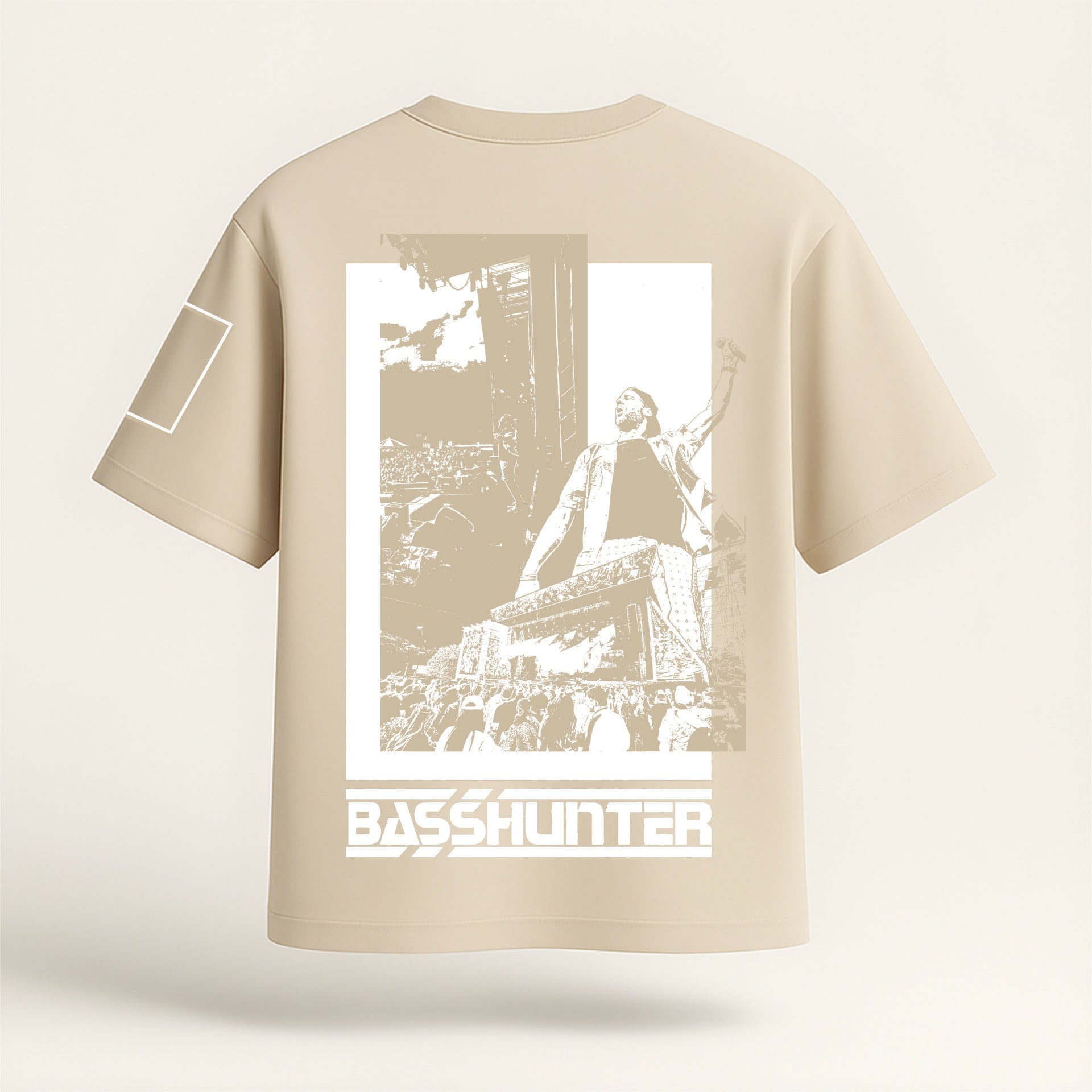 Basshunter Prototype Shirt Beige - Back