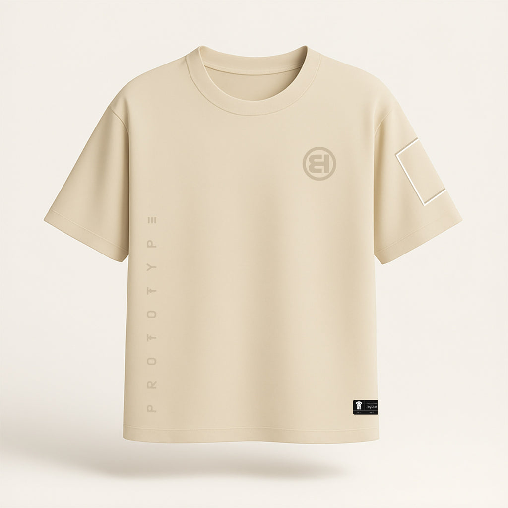 Basshunter Prototype Shirt Beige - Front
